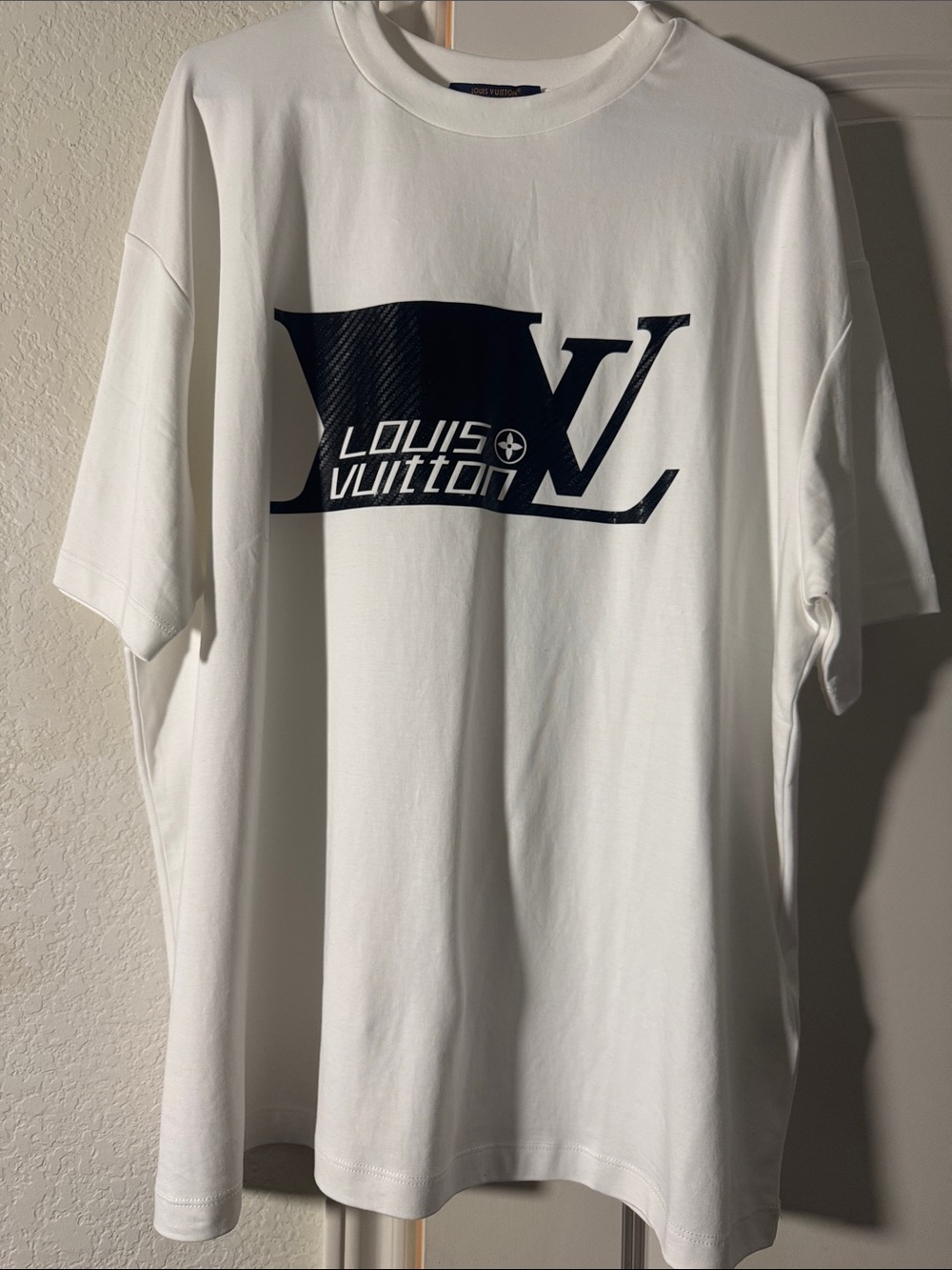 Louis Vuitton White T-Shirt with LV Graphic